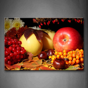 Yellow Orange Various Fresh Colorful Fruit Wall Art Painting Pictures Print On Canvas Food The Picture For Home Modern Decoration 