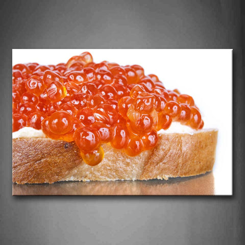 Caviar On Bread Wall Art Painting Pictures Print On Canvas Food The Picture For Home Modern Decoration 