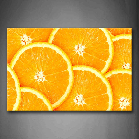Yellow Orange Orange Piece Wall Art Painting Pictures Print On Canvas Food The Picture For Home Modern Decoration 