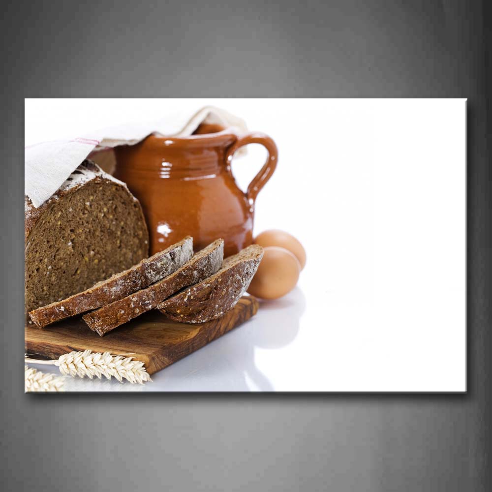 Brown Bread And Eggs Wall Art Painting The Picture Print On Canvas Food Pictures For Home Decor Decoration Gift 