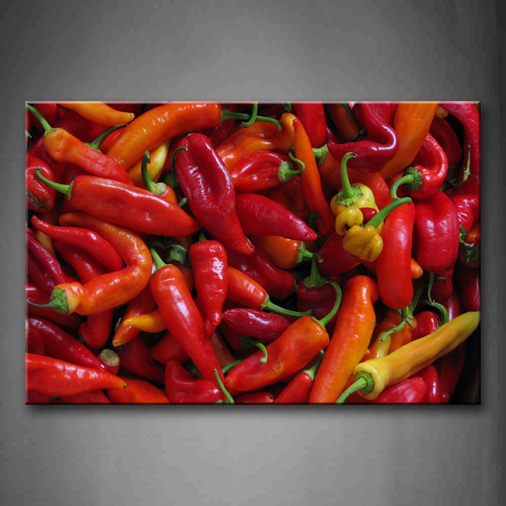 Red And Orange Pepper Wall Art Painting The Picture Print On Canvas Food Pictures For Home Decor Decoration Gift 