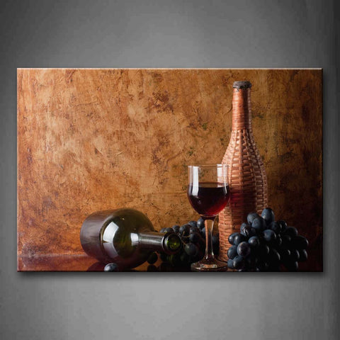 Red Grape Wine In Glass Wall Art Painting The Picture Print On Canvas Food Pictures For Home Decor Decoration Gift 