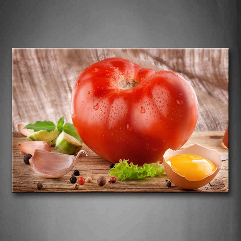 Various Vegetables With Egg Wall Art Painting Pictures Print On Canvas Food The Picture For Home Modern Decoration 