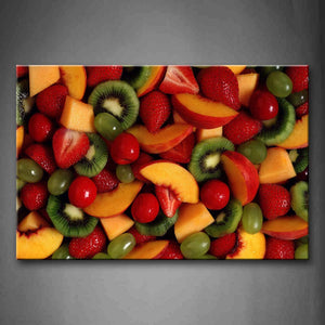 Kiwi Strawberry And Pawpaw Wall Art Painting Pictures Print On Canvas Food The Picture For Home Modern Decoration 