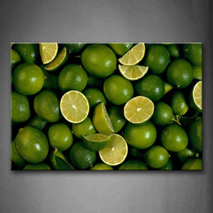 Green Lime Wall Art Painting Pictures Print On Canvas Food The Picture For Home Modern Decoration 