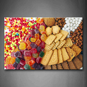 Colorful Various Sweets Wall Art Painting The Picture Print On Canvas Food Pictures For Home Decor Decoration Gift 