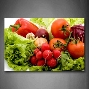 Red Colorful Various Vegetables Wall Art Painting Pictures Print On Canvas Food The Picture For Home Modern Decoration 