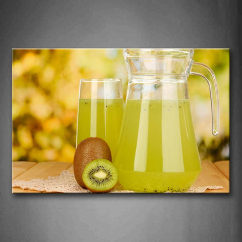 Yellow Orange Kiwi Juice Wall Art Painting The Picture Print On Canvas Food Pictures For Home Decor Decoration Gift 
