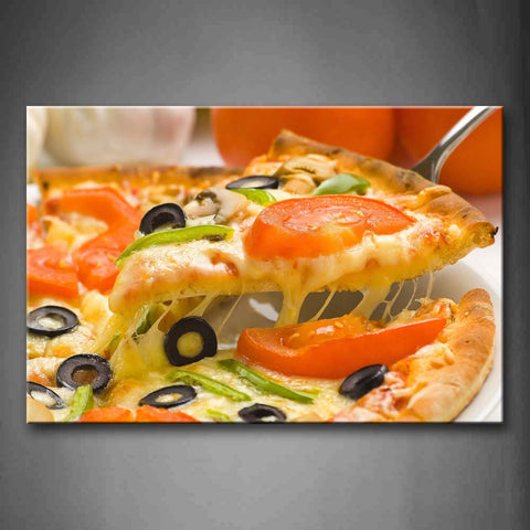 Delicious Pizza Wall Art Painting The Picture Print On Canvas Food Pictures For Home Decor Decoration Gift 