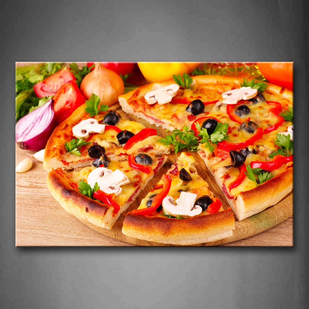 Delicious Pizza Wall Art Painting The Picture Print On Canvas Food Pictures For Home Decor Decoration Gift 