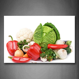 Colorful Various Vegetables Wall Art Painting Pictures Print On Canvas Food The Picture For Home Modern Decoration 