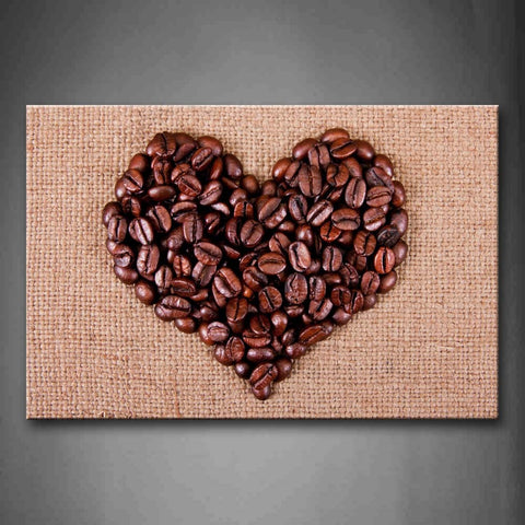 Coffee Heart Pattern  Wall Art Painting Pictures Print On Canvas Food The Picture For Home Modern Decoration 