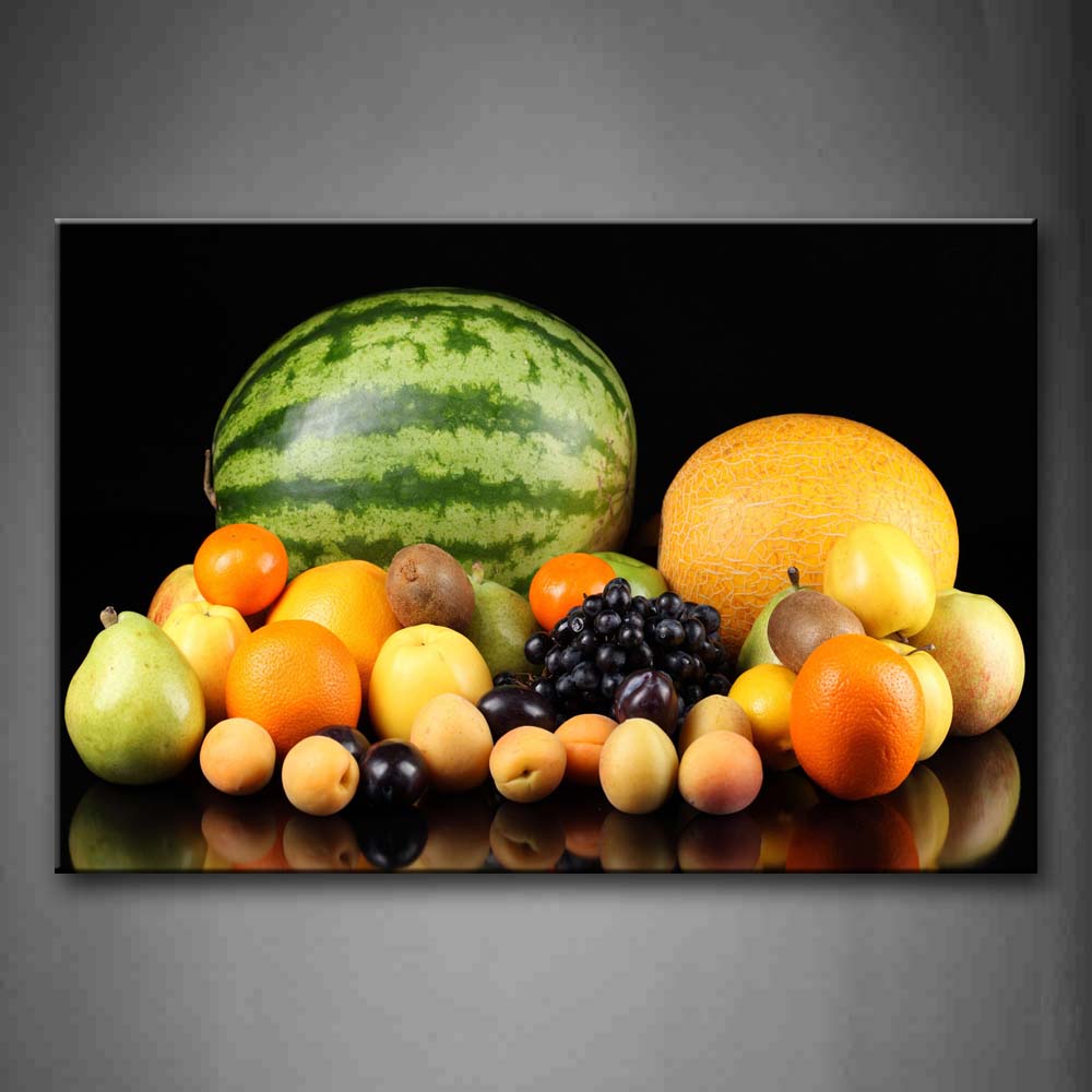 Watermelon Orange Kiwi Grape Wall Art Painting Pictures Print On Canvas Food The Picture For Home Modern Decoration 