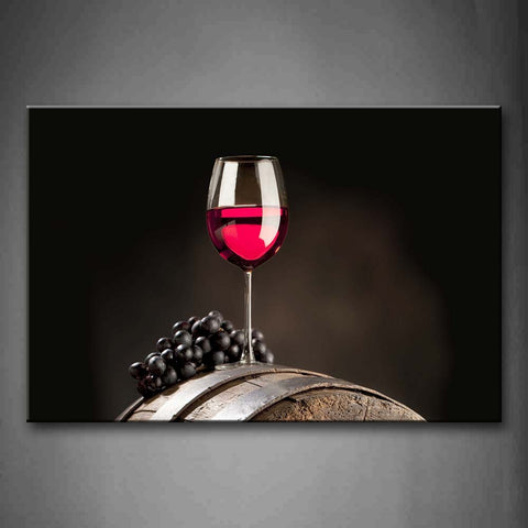 Red Wine With Grape Wall Art Painting Pictures Print On Canvas Food The Picture For Home Modern Decoration 