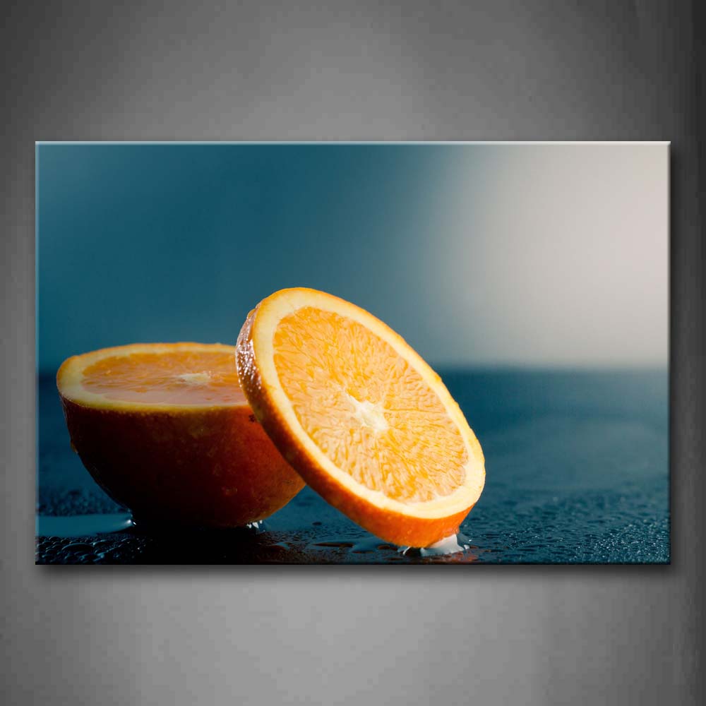 Orange With Juice Wall Art Painting Pictures Print On Canvas Food The Picture For Home Modern Decoration 