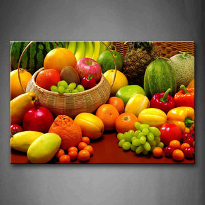 Colorful Various Fruit Wall Art Painting The Picture Print On Canvas Food Pictures For Home Decor Decoration Gift 