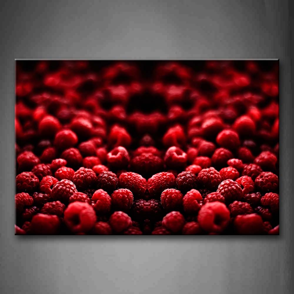 Red Fresh Raspberry Wall Art Painting Pictures Print On Canvas Food The Picture For Home Modern Decoration 