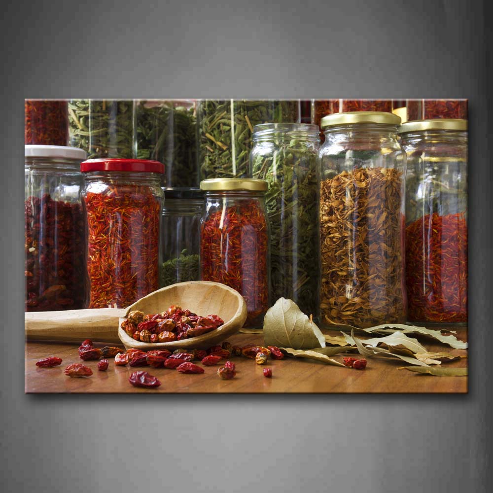 Brown Herbs And Spices Wall Art Painting Pictures Print On Canvas Food The Picture For Home Modern Decoration 