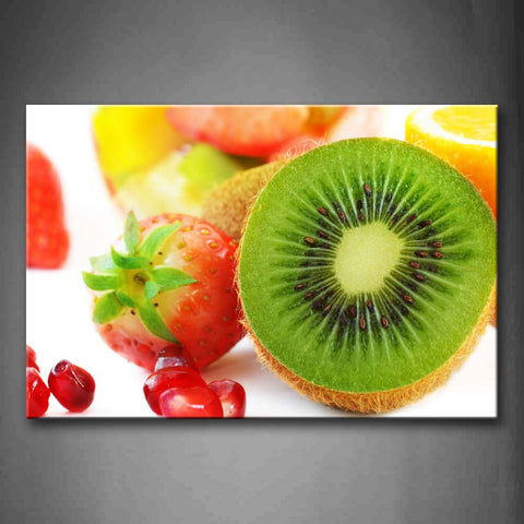 Kiwi Strawberry Cherry Wall Art Painting Pictures Print On Canvas Food The Picture For Home Modern Decoration 