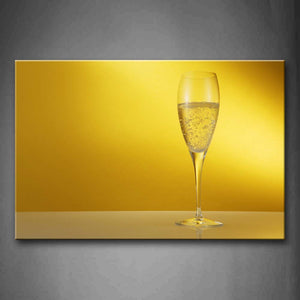 Drink In Glass In Yellow Backgroud Wall Art Painting The Picture Print On Canvas Food Pictures For Home Decor Decoration Gift 