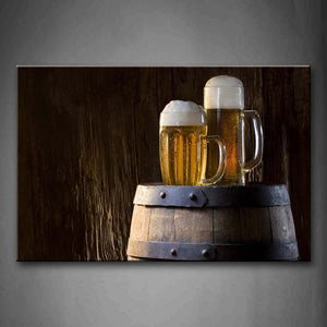 Beer In Cup Wall Art Painting Pictures Print On Canvas Food The Picture For Home Modern Decoration 