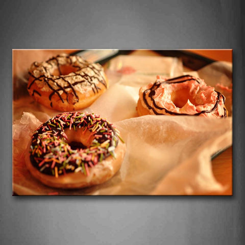 Various Doughnut Wall Art Painting The Picture Print On Canvas Food Pictures For Home Decor Decoration Gift 