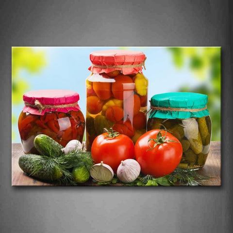 Colorful Various Vegetables Wall Art Painting Pictures Print On Canvas Food The Picture For Home Modern Decoration 