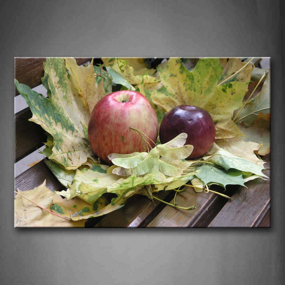 Red Apple With Leaf Wall Art Painting The Picture Print On Canvas Food Pictures For Home Decor Decoration Gift 