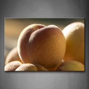 A Pile Of Peaches. Wall Art Painting The Picture Print On Canvas Food Pictures For Home Decor Decoration Gift 