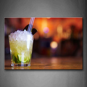 Drink With Lime And Ice. Wall Art Painting The Picture Print On Canvas Food Pictures For Home Decor Decoration Gift 