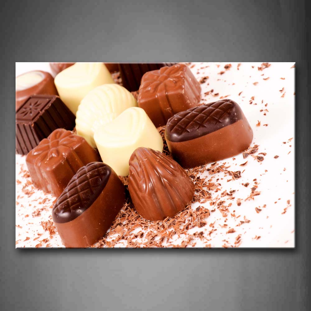 Various And Colourful Chocolate. Wall Art Painting The Picture Print On Canvas Food Pictures For Home Decor Decoration Gift 