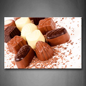 Various And Colourful Chocolate. Wall Art Painting The Picture Print On Canvas Food Pictures For Home Decor Decoration Gift 