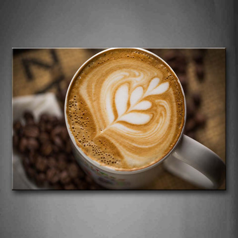 Coffee With White Foam Like Grass Wall Art Painting The Picture Print On Canvas Food Pictures For Home Decor Decoration Gift 