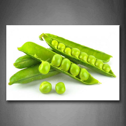 Grean Pea On The Green Bean Wall Art Painting Pictures Print On Canvas Food The Picture For Home Modern Decoration 