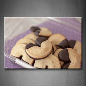 Cookie Like "U" With Chocolate Wall Art Painting Pictures Print On Canvas Food The Picture For Home Modern Decoration 