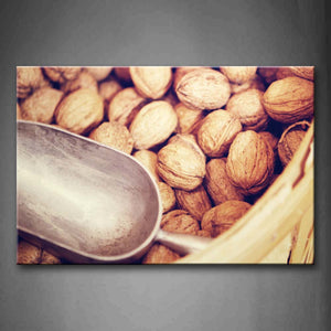 So Many Walnuts In The Barrel Wall Art Painting Pictures Print On Canvas Food The Picture For Home Modern Decoration 