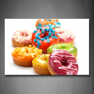 Colourful Jam Over The Doughnuts Wall Art Painting The Picture Print On Canvas Food Pictures For Home Decor Decoration Gift 