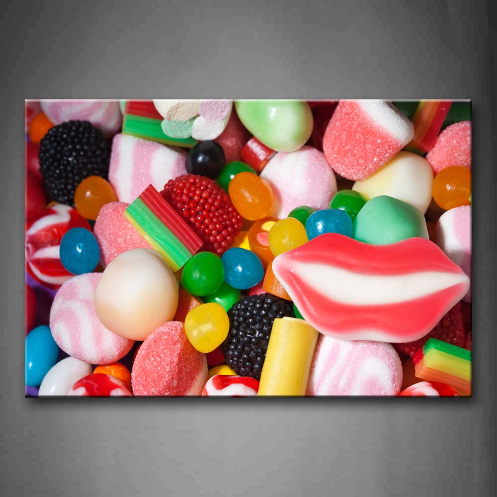 Many Colourful And Various Candy Wall Art Painting The Picture Print On Canvas Food Pictures For Home Decor Decoration Gift 