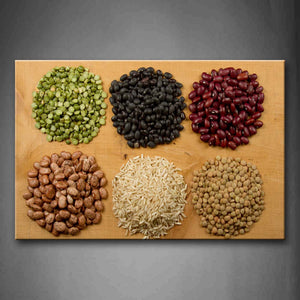 Brown Colourful And Various Seeds Wall Art Painting Pictures Print On Canvas Food The Picture For Home Modern Decoration 