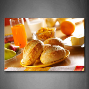 Yellow Orange Baking With Juice And Fruit Wall Art Painting Pictures Print On Canvas Food The Picture For Home Modern Decoration 
