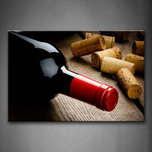 Wine In Wine Bottle And Tie Plug Wall Art Painting The Picture Print On Canvas Food Pictures For Home Decor Decoration Gift 