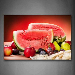 Red Various Fruit With Cloth Wall Art Painting Pictures Print On Canvas Food The Picture For Home Modern Decoration 