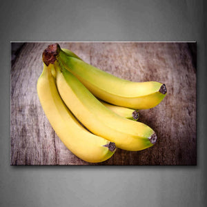 Yellow Orange A Bunch Of Banana Wall Art Painting Pictures Print On Canvas Food The Picture For Home Modern Decoration 