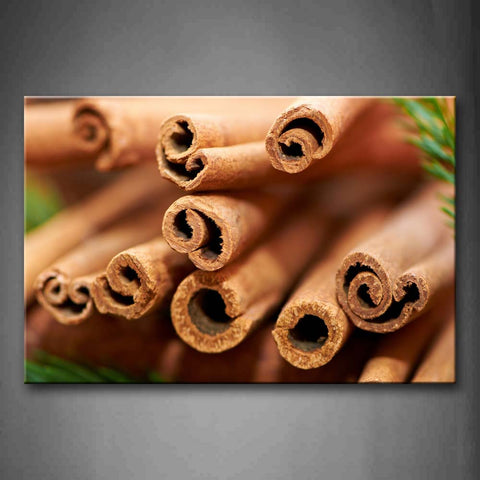 Brown Many Roots Of Cinnamon Wall Art Painting Pictures Print On Canvas Food The Picture For Home Modern Decoration 