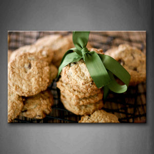 Some Cookies With Silk Ribbon Wall Art Painting The Picture Print On Canvas Food Pictures For Home Decor Decoration Gift 