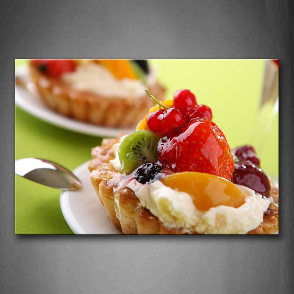 Cake With Butter On The Fruit Wall Art Painting Pictures Print On Canvas Food The Picture For Home Modern Decoration 