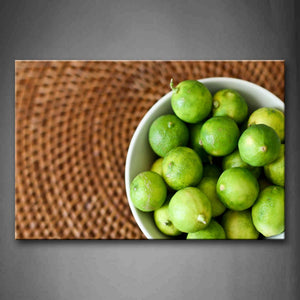 Many Limes In The Bowl Wall Art Painting Pictures Print On Canvas Food The Picture For Home Modern Decoration 