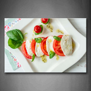 Tomato Pieces With Sauce Wall Art Painting Pictures Print On Canvas Food The Picture For Home Modern Decoration 