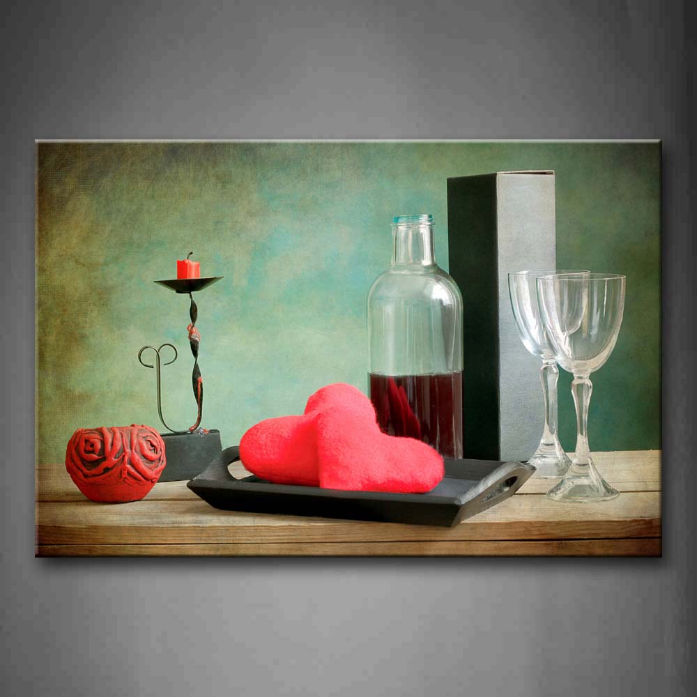 Candle And Bottle With Box Wall Art Painting Pictures Print On Canvas Food The Picture For Home Modern Decoration 