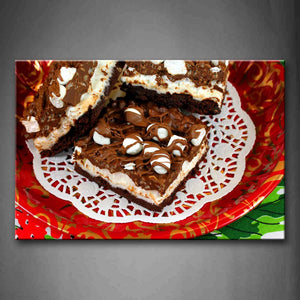 Sweets With Chocolate And Cream Wall Art Painting Pictures Print On Canvas Food The Picture For Home Modern Decoration 